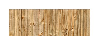 Straight Top Cut - Wood Fence Option