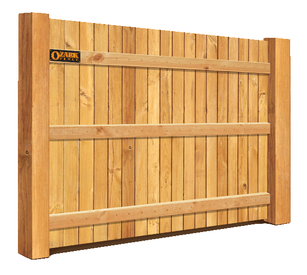 Wood fence features in Springfield, Missouri