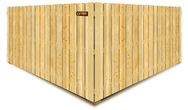 Marionville MO stockade style wood fence
