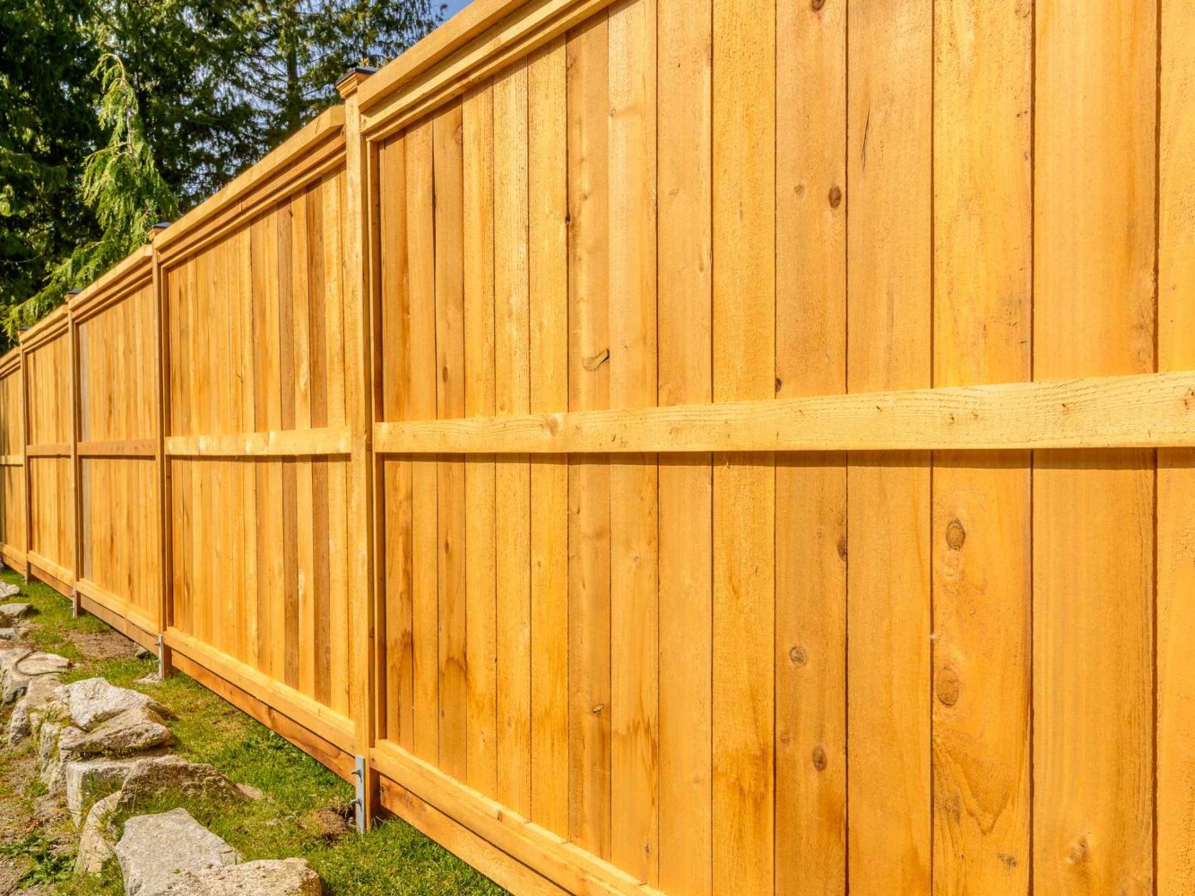Republic MO cap and trim style wood fence