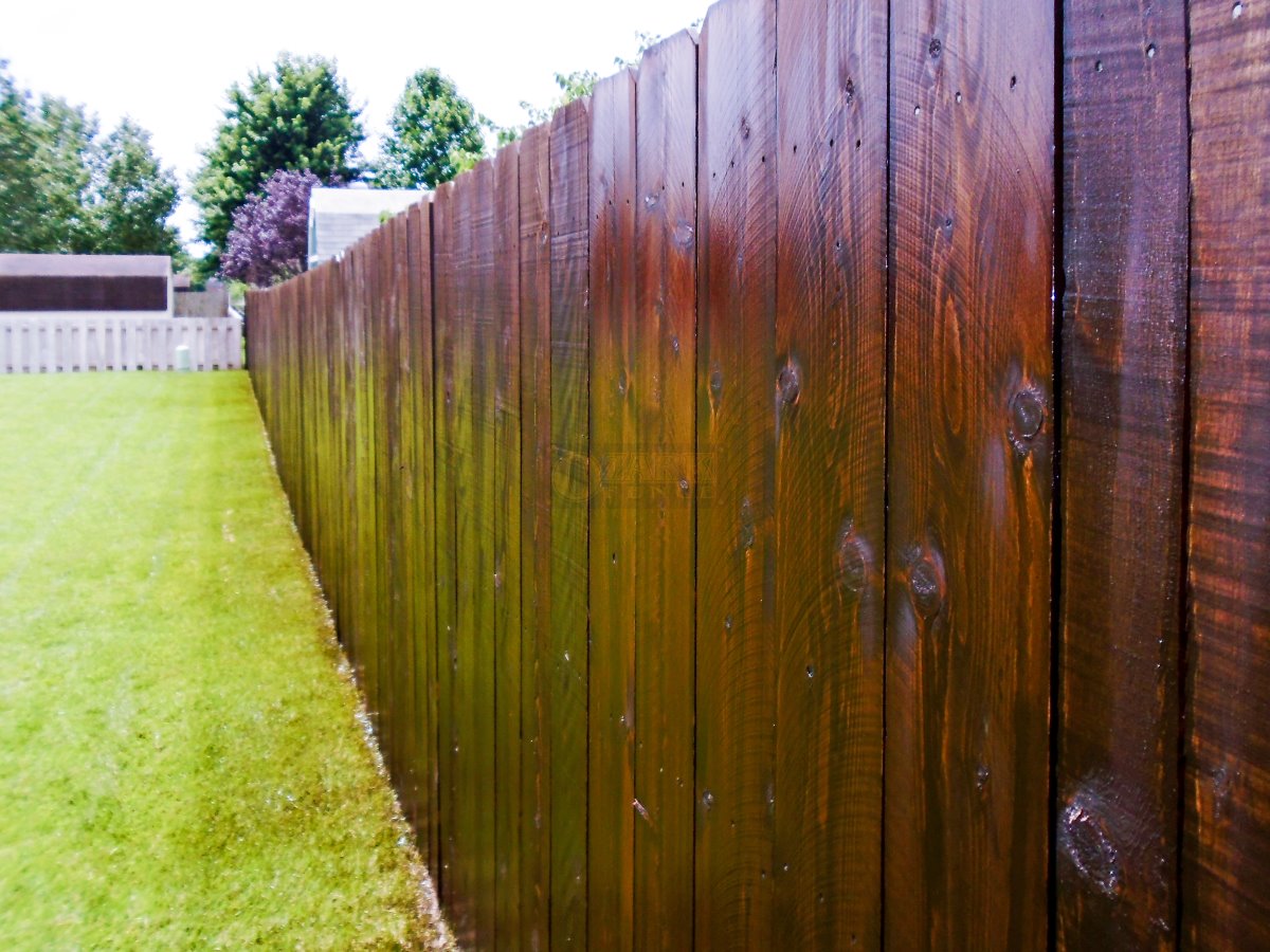 Pre-stained Wood Fence Project | Springfield Missouri Fence Company